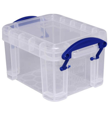 Aufbewahrungsbox 0.14C, 0,14 Liter mit Deckel, für A9, außen 90x65x55mm, Kunststoff transparent