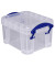 Aufbewahrungsbox 0.14C, 0,14 Liter, mit Deckel, au&szlig;en 90x65x55mm, Kunststoff transparent