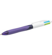 Mehrfarbkugelschreiber 4Colours Grip Fun lila/weiß Mine 0,4mm Schreibfarbe 4-farbig