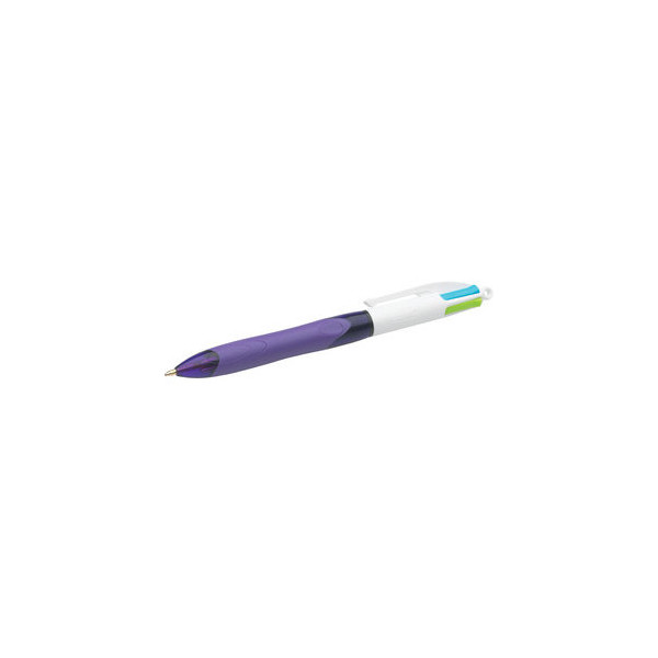 Bic Vierfarbkugelschreiber 4 Colours Fun 8922901, türkisblau / lila / pink / hellgrün, 0,4mm, nachfüllbar 3086123372405 Bic