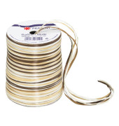 Geschenkband Raffia 136-622, 3mm x 50m, braun/creme