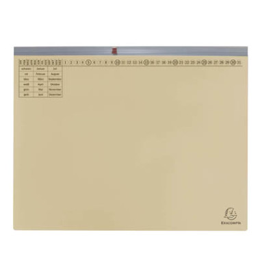 Hängehefter Exaflex 370122B, A4 chamois Karton 320g
