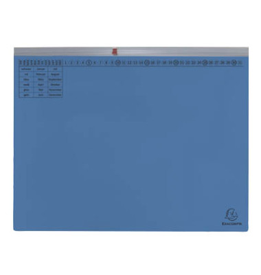 Hängehefter Exaflex 370407B, A4 blau Karton 320g