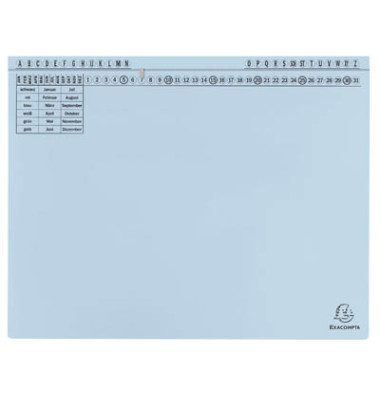 Hängehefter Exaflex 371106B, A4 hellblau Karton 320g