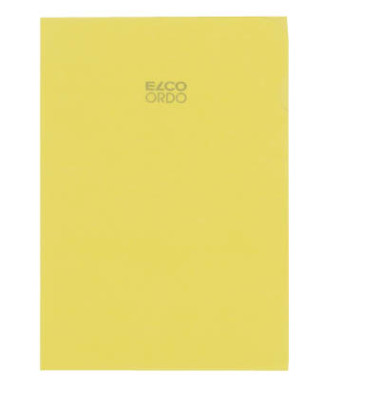 Sichth&uuml;llen Ordo 73696.74, A4, gelb, transluzent glatt, oben & rechts offen, 0,08mm