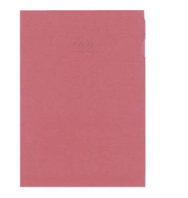 Sichth&uuml;llen Ordo 73696.94, A4, rot, transluzent glatt, oben & rechts offen, 0,08mm