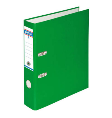 Ordner Öko 330237011, A4 75mm breit Karton vollfarbig grün