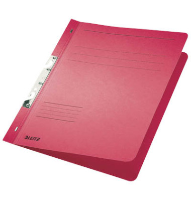 Einhakhefter 3746-00-25, A4 rot ganzer Vorderdeckel, Karton 250g