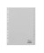 Kunststoffregister 650810, A bis Z 24-teilig, A4, 120µm, graue Taben, 24-teilig