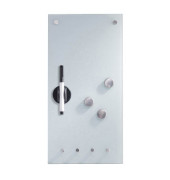 Glas-Magnetboard 11610, 20x40cm, weiß