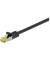 Netzwerkkabel schwarz RJ-45 Stecker 2m Cat 7 Rohkabel