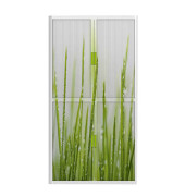 Aktenschrank easy Office 8235ST, Kunststoff/Stahl abschließbar, 4 OH, 110 x 204 x 41,5 cm, keine Fachböden, grün/weiß (Gras)