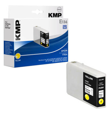 E136 gelb Tintenpatrone ersetzt EPSON T7024XL 1620,4009