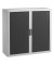 Aktenschrank easy Office E1C0009900020, Kunststoff/Stahl abschließbar, 2 OH, 110 x 104 x 41,5 cm, keine Fachböden, anthrazit/w
