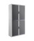 Aktenschrank easy Office E2C0009900090, Kunststoff/Stahl abschließbar, 4 OH, 110 x 204 x 41,5 cm, keine Fachböden, anthrazit/w