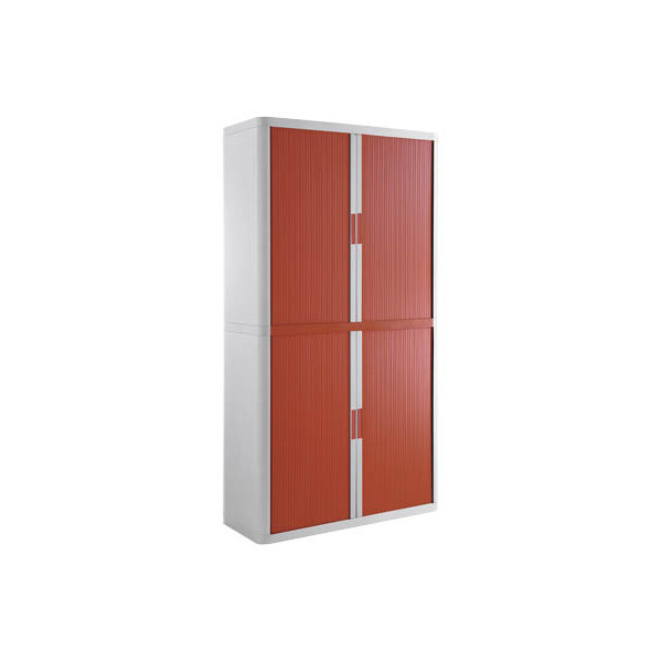 3660141934762 - Aktenschrank easy Office E2C0009800069 Kunststoff Stahl abschließbar 4 OH 110 x 204 x 415 cm keine Fachböden rot weiß 3660 3660141934762 - Aktenschrank easy Office E2C0009800069 Kunststoff Stahl abschließbar 4 OH 110 x 204 x 415 cm keine Fachböden rot weiß 3660