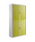 Aktenschrank easy Office E2C0005300011, Kunststoff/Stahl abschließbar, 4 OH, 110 x 204 x 41,5 cm, keine Fachböden, grün/weiß