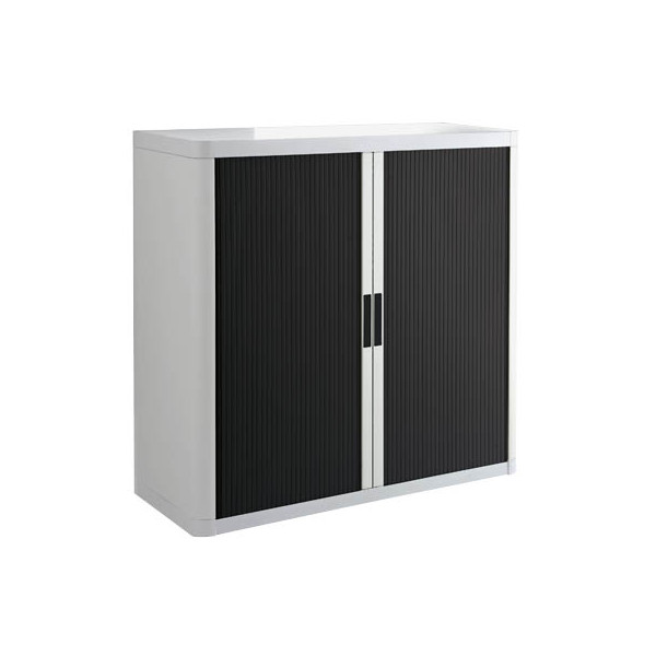 3660141934748 - Aktenschrank easy Office E1C0010000020 Kunststoff Stahl abschließbar 2 OH 110 x 104 x 415 cm keine Fachböden schwarz wei 3 3660141934748 - Aktenschrank easy Office E1C0010000020 Kunststoff Stahl abschließbar 2 OH 110 x 104 x 415 cm keine Fachböden schwarz wei 3