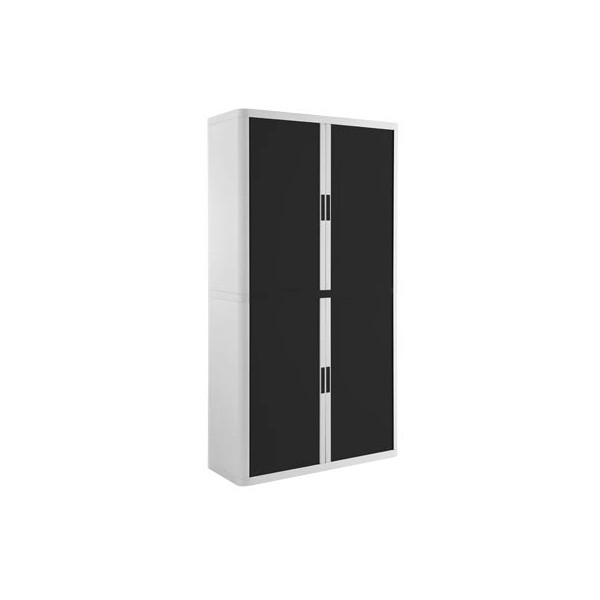 3660141934786 - Aktenschrank easy Office E2C0010000078 Kunststoff Stahl abschließbar 4 OH 110 x 204 x 415 cm keine Fachböden schwarz wei 3 3660141934786 - Aktenschrank easy Office E2C0010000078 Kunststoff Stahl abschließbar 4 OH 110 x 204 x 415 cm keine Fachböden schwarz wei 3