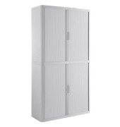 Aktenschrank easy Office E2C0006500012, Kunststoff/Stahl abschließbar, 4 OH, 110 x 204 x 41,5 cm, keine Fachböden, weiß