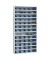 Werkstattschrank MPSC.1940/110666, Stahl, 100 x 198 x 40 cm, lichtgrau/blau