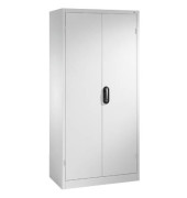 Werkstattschrank 8920-052, Stahl abschlie&szlig;bar, 5 OH, 93 x 195 x 40 cm, lichtgrau
