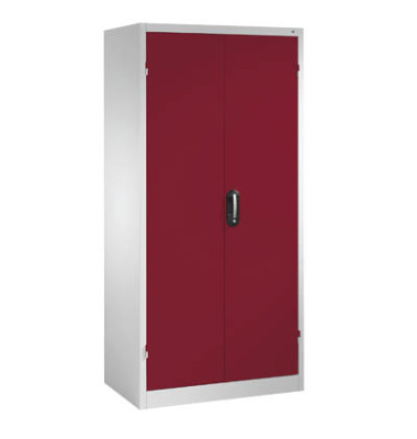 Werkstattschrank 8922-052, Stahl abschließbar, 5 OH, 93 x 195 x 60 cm, rot/lichtgrau Werkstattschrank 8922-052, Stahl abschließbar, 5 OH, 93 x 195 x 60 cm, rot/lichtgrau