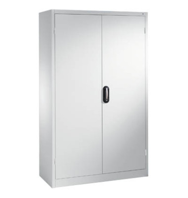 Werkstattschrank 8931-052, Stahl abschlie&szlig;bar, 5 OH, 120 x 195 x 50 cm, lichtgrau