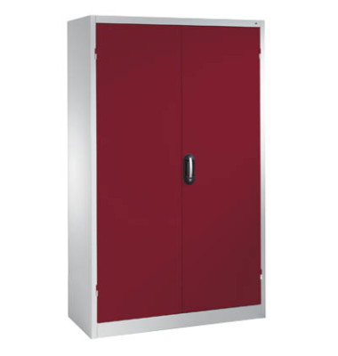 Werkstattschrank 8931-052, Stahl abschließbar, 5 OH, 120 x 195 x 50 cm, rot/lichtgrau Werkstattschrank 8931-052, Stahl abschließbar, 5 OH, 120 x 195 x 50 cm, rot/lichtgrau