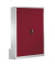 Werkstattschrank 8932-052, Stahl abschließbar, 5 OH, 120 x 195 x 60 cm, rot/lichtgrau