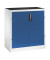 Werkstattschrank 8821-5035, Stahl abschließbar, 2 OH, 93 x 100 x 50 cm, blau/lichtgrau