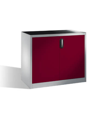 Werkstattschrank 8831-5035, Stahl abschließbar, 2 OH, 120 x 100 x 50 cm, rot/lichtgrau Werkstattschrank 8831-5035, Stahl abschließbar, 2 OH, 120 x 100 x 50 cm, rot/lichtgrau