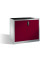 Werkstattschrank 8831-5035, Stahl abschließbar, 2 OH, 120 x 100 x 50 cm, rot/lichtgrau