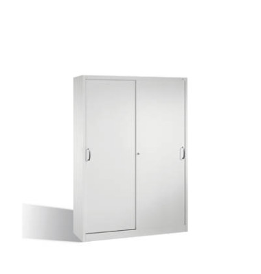 Werkstattschrank 2149-00, Stahl abschlie&szlig;bar, 5 OH, 160 x 195 x 40 cm, lichtgrau