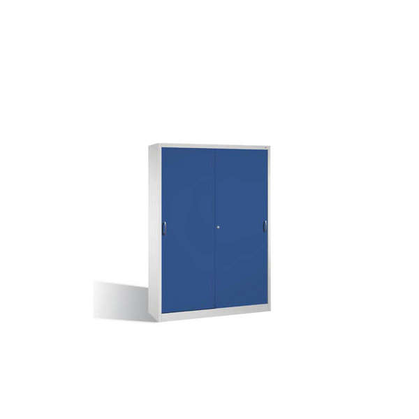 4050646326206 - C+p Möbelsysteme - c+p Schiebetürenschrank Acurado-2000 HxBxT 195x160x40cm Lichtgrau Enzianblau - Enzianblau