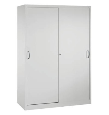 Werkstattschrank 2159-00, Stahl abschlie&szlig;bar, 5 OH, 160 x 195 x 50 cm, lichtgrau