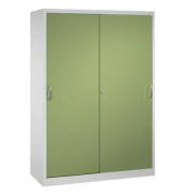 Werkstattschrank 2159-00, Stahl abschließbar, 5 OH, 160 x 195 x 50 cm, grün/lichtgrau