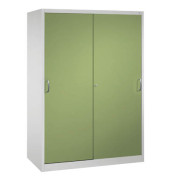Werkstattschrank 2169-00, Stahl abschließbar, 5 OH, 160 x 195 x 60 cm, grün/lichtgrau