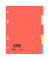 Kartonregister 97470 blanko A5 230g farbige Taben 5-teilig