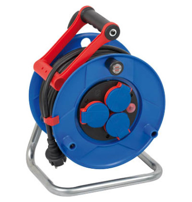 Kabeltrommel 1218350 Garant, 25m, 3-fach, blau