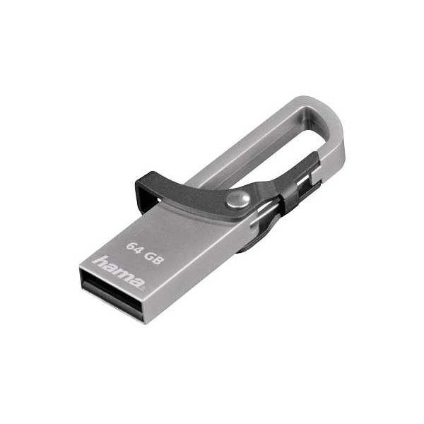 4047443213907 - USB-Stick Hook-Style USB 20 silber grau 64 GB 4047443213907 Hama 4047443213907 - USB-Stick Hook-Style USB 20 silber grau 64 GB 4047443213907 Hama