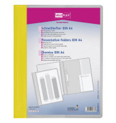 Schnellhefter VELOFORM 4741010, A4, gelb, Kunststoff, Vorderdeckel transparent