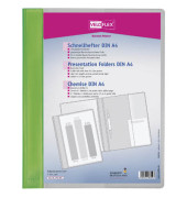 Schnellhefter VELOFORM 4741041, A4, grün, Kunststoff, Vorderdeckel transparent