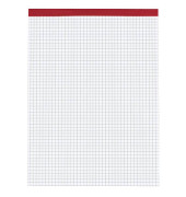 Briefblock 5155532, Lineatur 22 / kariert, A4, 80g, ohne , 50 Blatt