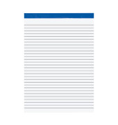 Briefblock 5155531, Lineatur 21 / liniert, A4, 80g, ohne , 50 Blatt