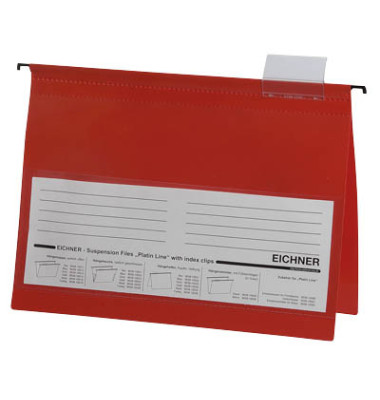 Hängehefter Platin Line 9039-10031, A4 rot Kunststoff Kunststoff