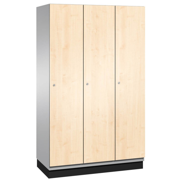 4062084074687 - Spind Cambio 45100-32 Metall 3 Abteile mit 3 Fächern abschließbar 120x198cm (BxH) birke 4062084074687 C+P-Möbel 4062084074687 - Spind Cambio 45100-32 Metall 3 Abteile mit 3 Fächern abschließbar 120x198cm (BxH) birke 4062084074687 C+P-Möbel