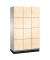 Schließfachschrank Cambio 45103-32, Metall, 3 Abteile mit 12 Fächern, abschließbar, 120x198cm (BxH), birke