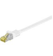 Netzwerkkabel weiß RJ-45 Stecker 7,5m Cat 7 Rohkabel