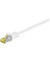 Netzwerkkabel weiß RJ-45 Stecker 7,5m Cat 7 Rohkabel